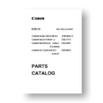 38-page PDF 728 KB download for the Canon EOS-1 D Parts Catalog | DSLR