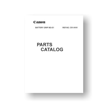 Canon C51-8101 Parts List | Battery Grip BG-E1