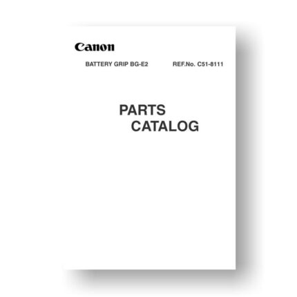 Canon C51-8111 Parts Catalog | Battery Grip BG-E2
