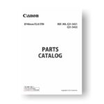 5-page PDF 1.71 MB download for the Canon C21-5431 Parts Catalog | EF 40 2.8 STM