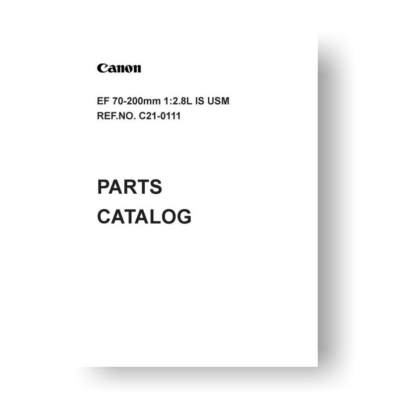 Canon Ef 70-200 Repair Manual