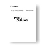 8-page PDF 801 KB download for the Canon C21-0311 Parts Catalog | EF-S 17-55 2.8 IS USM