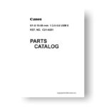 6-page PDF 360 KB download for the Canon C21-0281 Parts Catalog | EF-S 18-55 3.5-5.6 USM II