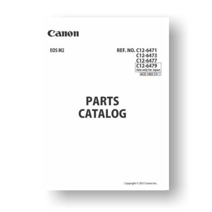 Canon EOS M2 Parts Catalog
