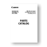 10-page PDF 2.33 MB download for the Canon C12-6623 Parts Catalog | EOS 1300D | EOS Kiss X80 | EOS Rebel T6