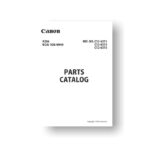 35-page PDF 3.33 MB download for the Canon C12-6161 Parts Catalog | EOS 1Ds Mark III