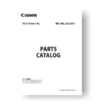 10-page PDF 1.00 MB download for the Canon C26-5011 Parts Catalog | TS-E 17 4.0L