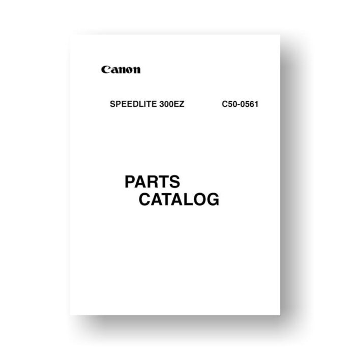 Canon C50-0561 Parts List | Speedlite 300EZ