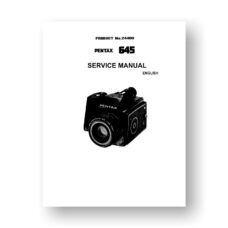 Pentax 645 Service Manual Parts List