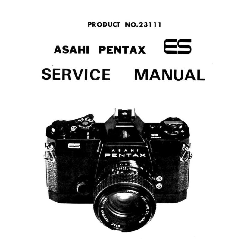 Pentax ES Service Manual Parts List Download USCamera Film Cameras