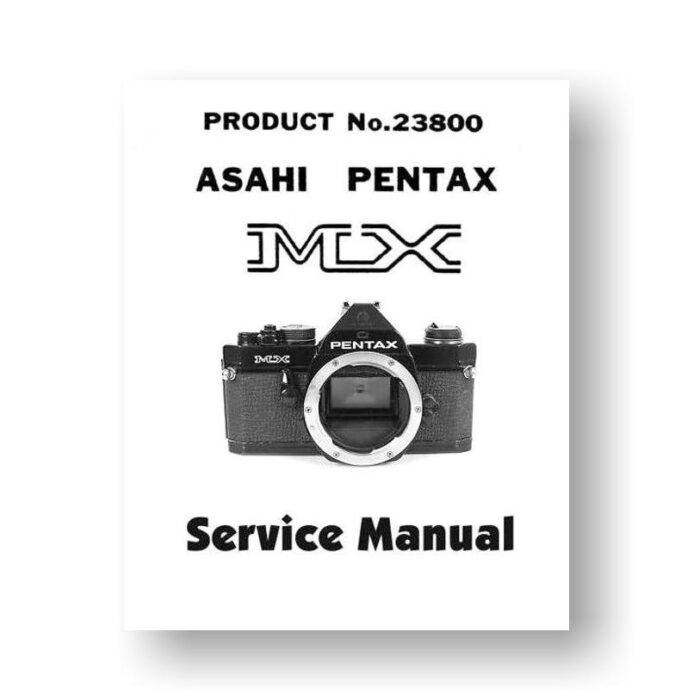 37-page PDF 950 KB download for the Pentax MX Service Manual Parts List | SLR Film Camera