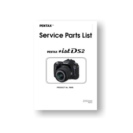 5-page PDF 358 KB download for the Pentax *ist DS2 Parts List | Digital SLR