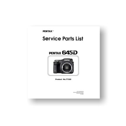 Pentax 645D Parts List Download