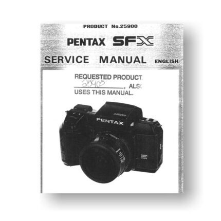 42-page PDF 946 KB download for the Pentax SF-1 Service Manual Parts List | SF-X | SLR Film Camera