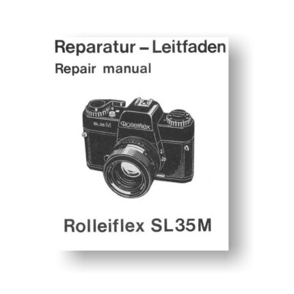 54-page PDF 3.20 MB download for the Rolleiflex SL35M Repair Manual Parts List Download