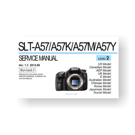 34-page PDF 2.91 MB download for the Sony SLT-A57 Service Manual Parts List | Digital SLR