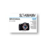 34-page PDF 10.9 MB download for the Sony SLT-A99 Service Manual Parts List | Digital SLR