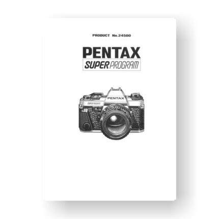 65-page PDF 4.59 MB download for the Pentax Super-Program Service Manual | SLR Film Camera