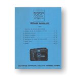 Olympus XA Repair Manual Parts List Download