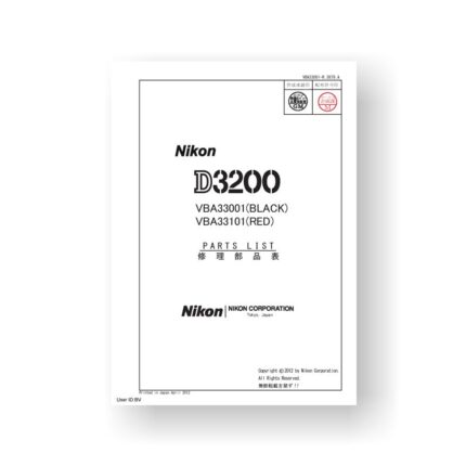 27-page PDF 2.60 MB download for the Nikon D3200 Parts List | Digital SLR