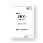 41-page PDF 2.65 MB download for the Nikon D800 Parts List | Digital SLR