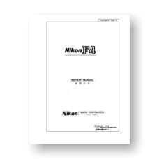 Nikon F4-F4s Repair Manual Parts List | Film Cameras