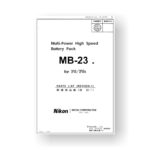 Nikon MB23 Parts List