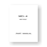Nikon MD4 Repair Manual Parts List