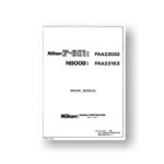 58-page PDF  2.49 MB download for the Nikon N8008s Repair Manual Parts List | SLR Film Camera