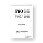 164-page PDF 8.75 MB download for the Nikon N90 Repair Manual Parts List | SLR Film Camera