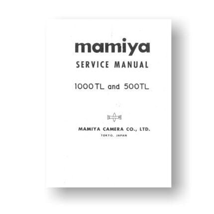 Mamiya RB67 Service Manual Parts List | Complete Download