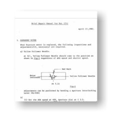 Yashica Mat 124 G Service Manual Assembling Chart Download