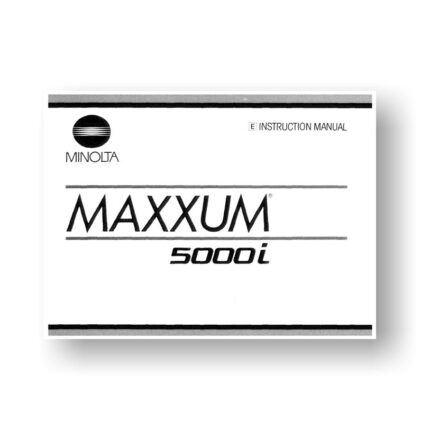Minolta Maxxum 5000i Owners Manual Download