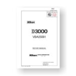 154-page PDF 12.4 MB download for the Nikon D3000 Repair Manual | Digital SLR