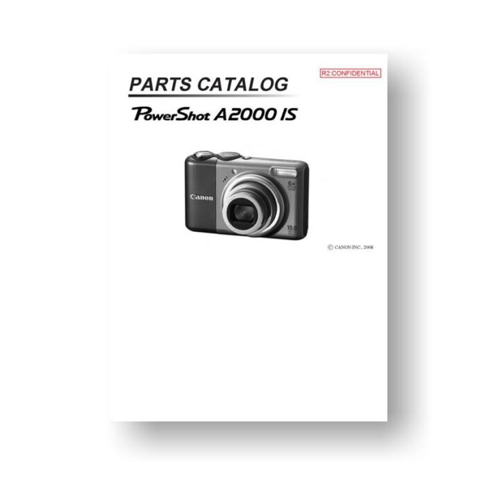 download for the Canon A2000IS Parts Catalog | Powershot Digital