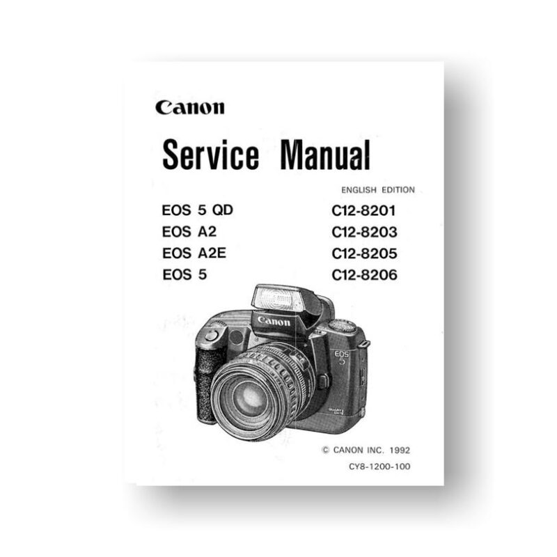 Canon CY81200100 Service Manual Parts List EOS 5 5 QD A2 A2E