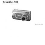 23-page PDF 1.67 MB download for the Canon A470 Parts Catalog | Powershot Digital
