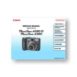 192-page PDF 29.81 MB download for the Canon A580-A590 IS Service Manual Parts Catalog | Powershot Digitals
