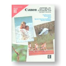 Canon AE-1 Part 1 Part 2 Owners Manual Download