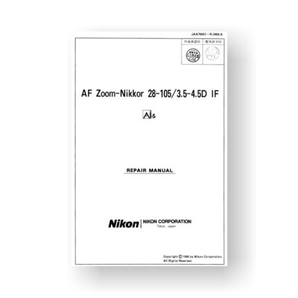 Nikon JAA76651 Repair Manual