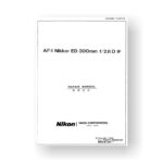 Nikon JAA32651 Repair Manual AF-I ED 300 2.8 D IF Download