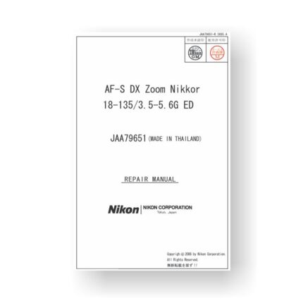 Nikon 79651 Repair Manual