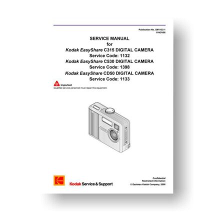 Kodak SM1132-2 Service Manual | Easyshare C315 C530 CD50