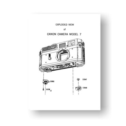 25-page PDF 773 KB download for the Canon 7 Service Manual Download | Canon 7 Film Camera