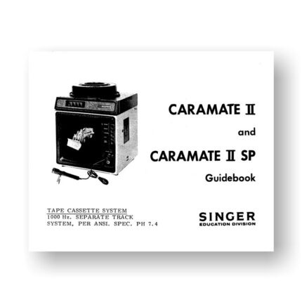 Singer Caramate II Caramate II SP Owners Manual