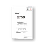 38-Page PDF 1.93 MB download for the Nikon D750 Parts List | Digital SLR
