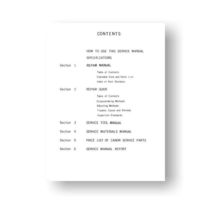 Canon Demi Service Manual Parts List Download