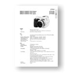 Minolta 2779 Service Manual Parts List | Dimage 7i