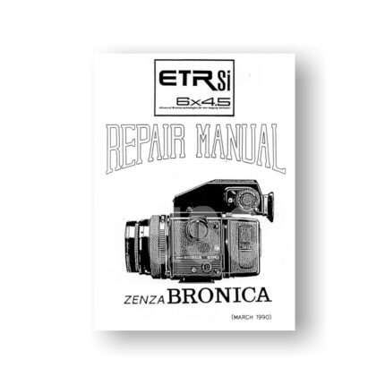 Bronica ETRSi Service Manual