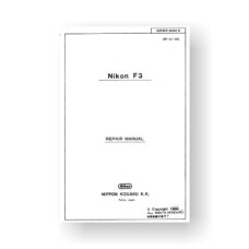 415-page PDF 13.5 MB download for the Nikon F3 Repair Manual Parts List | Film Cameras